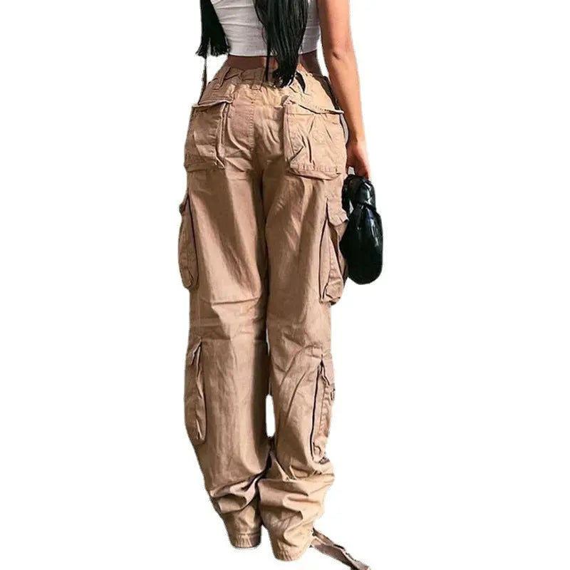 Cargo Solid Baggy Pants - HCDSHOP