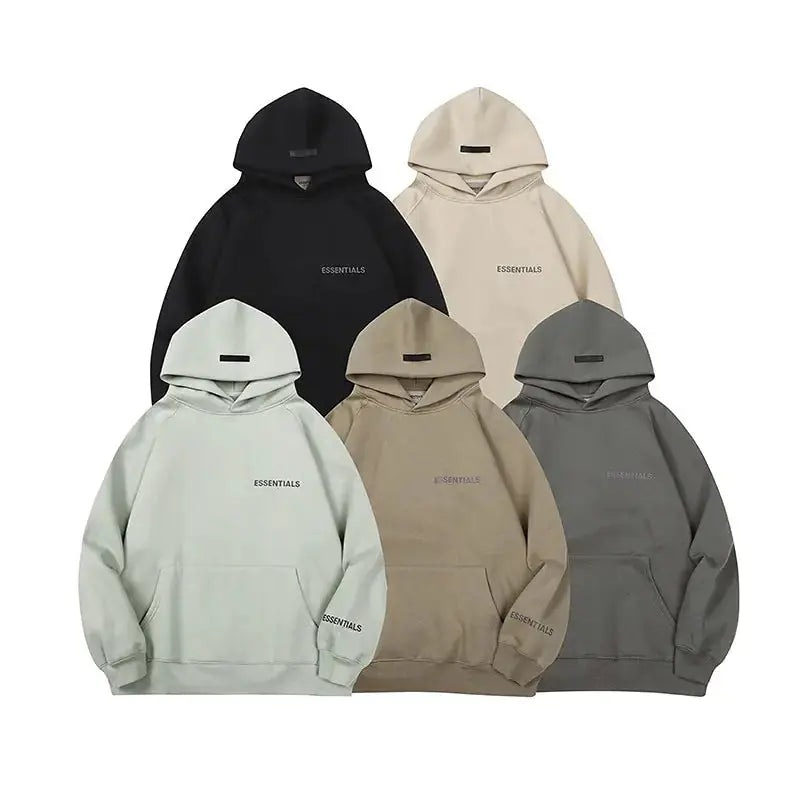 Chest Letters Printing Hooded Sweatshirts - HCDSHOP