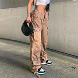 Cargo Solid Baggy Pants - HCDSHOP