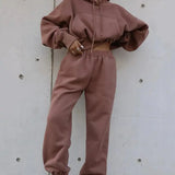 Women Warm Hoodie and Pants Set - HCDSHOP